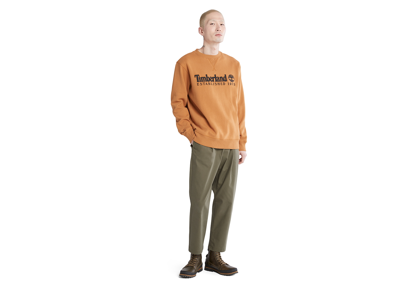Timberland Oblečenie Est 1973 Crew Sweatshirt