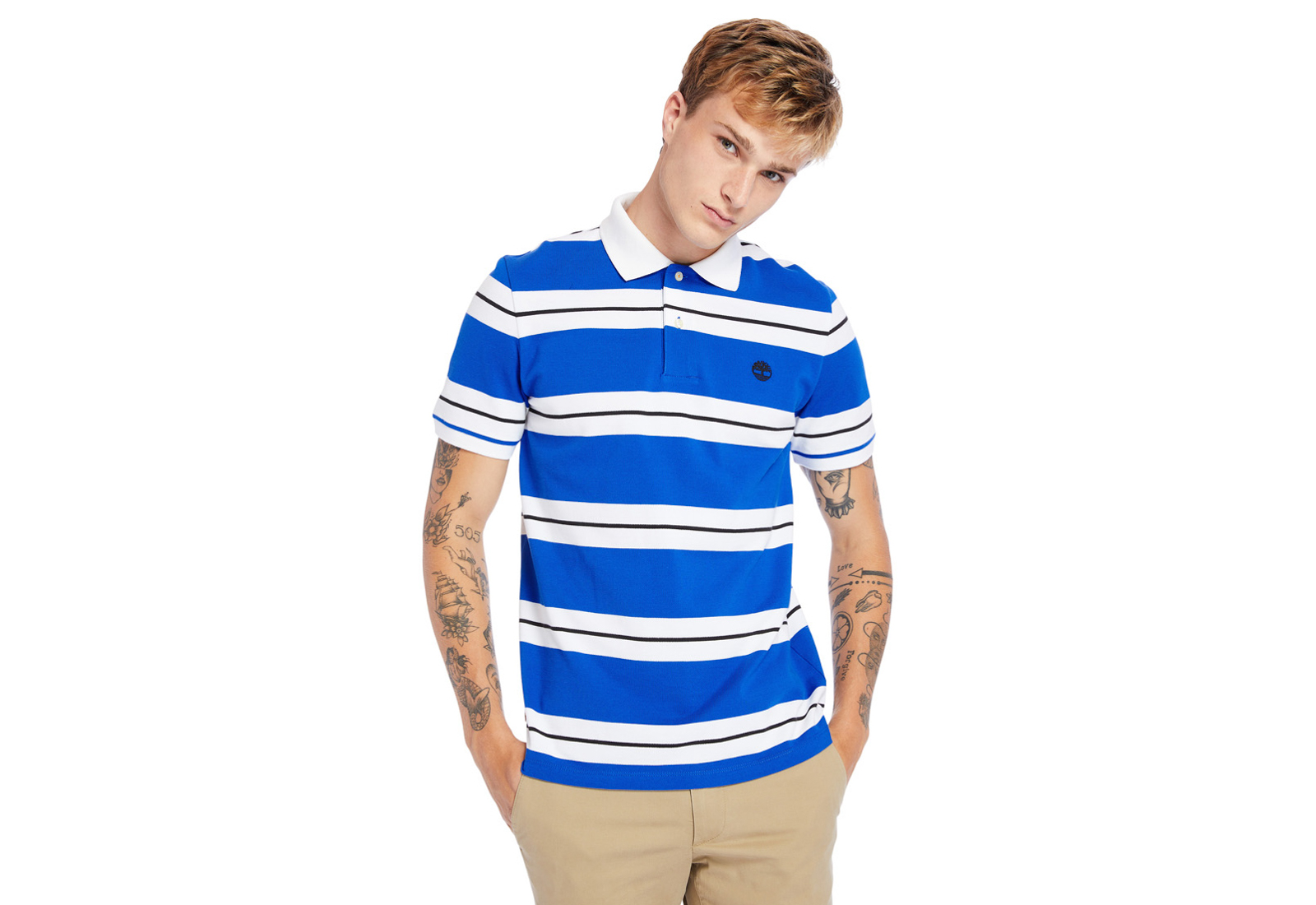 Timberland Oblečenie Ss Stripe Pique Polo