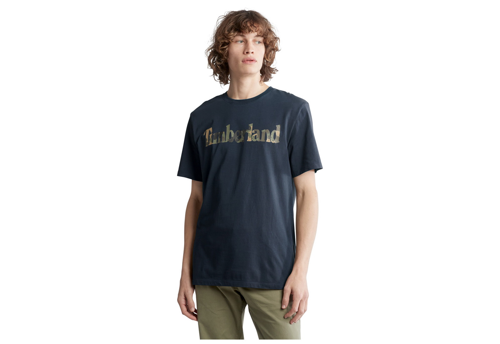 Timberland Oblečenie Ss Lin Logo Camo Tee